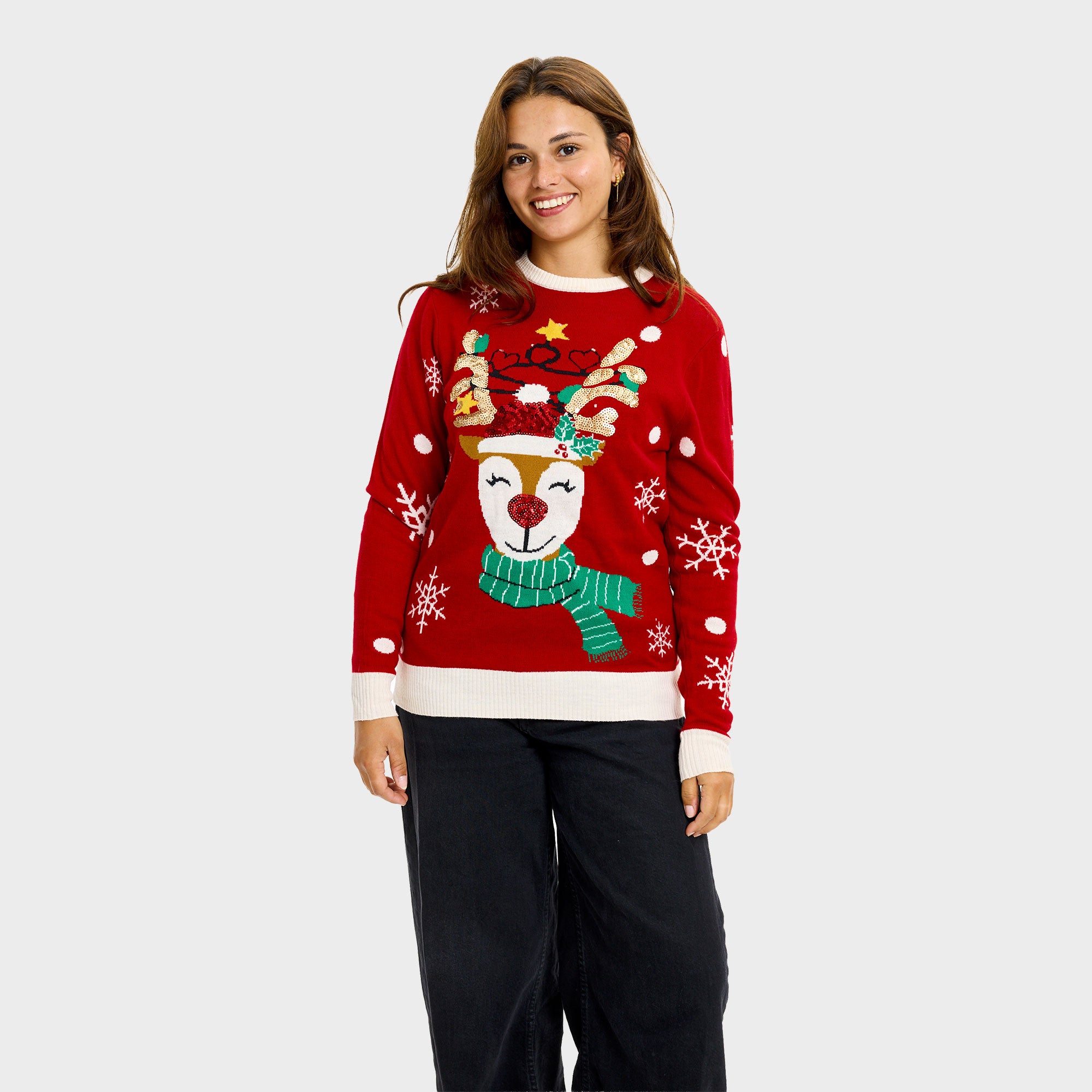 Il dolce maglione di Natale con la renna – Donna